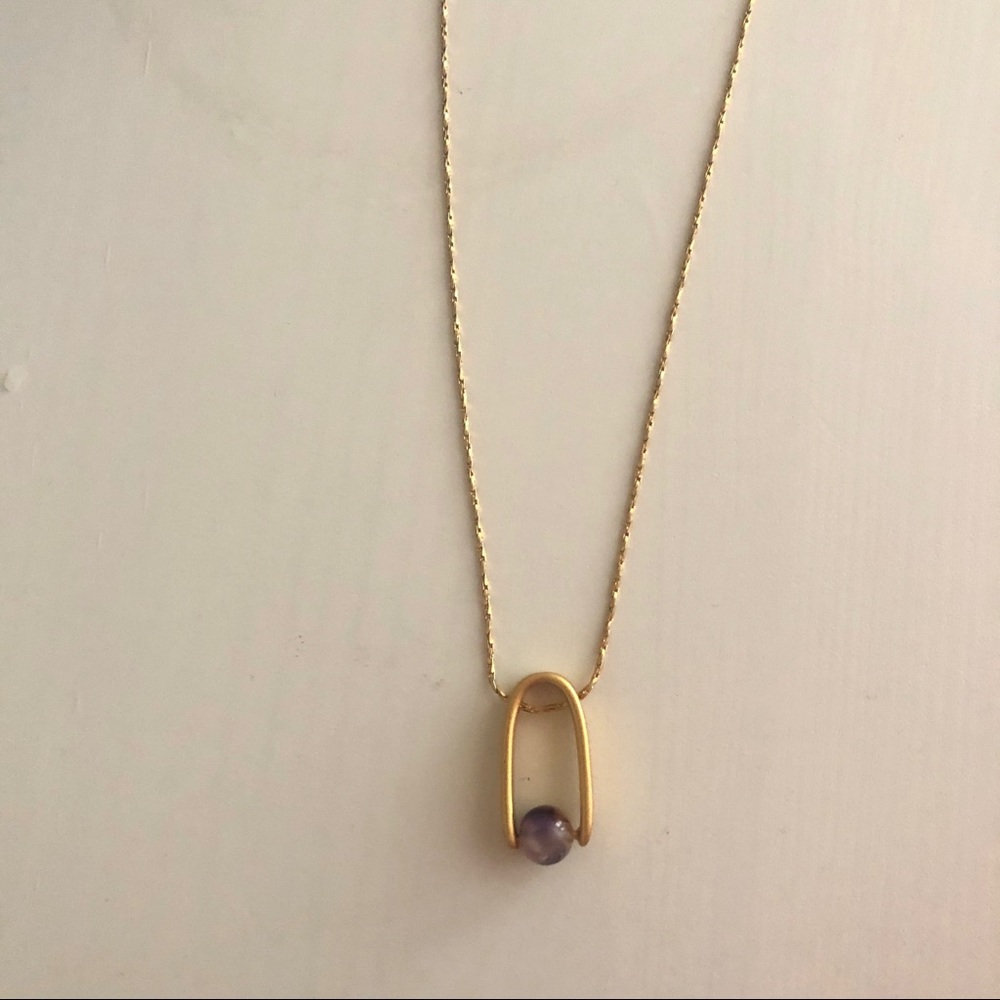 Madewell Resin Pinball necklace